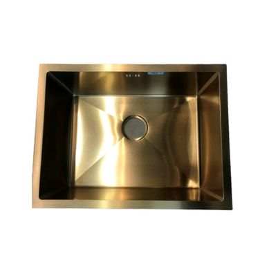 Pileta simple acero 304 60 x 45 cm cobre