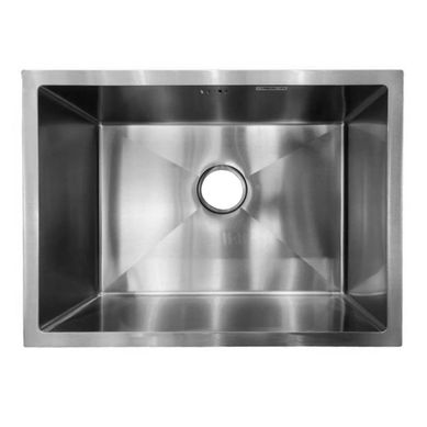 Pileta simple acero 304 60 x 45 cm champagne