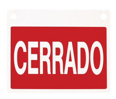 Letrero abierto/cerrado