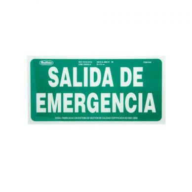 Letrerosalida de emerg-lumin