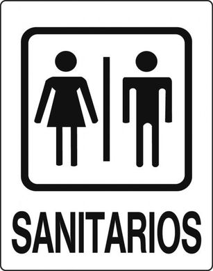 Letrero sanitarios