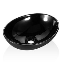Bacha ovalada 41 x 33 cm negro mate