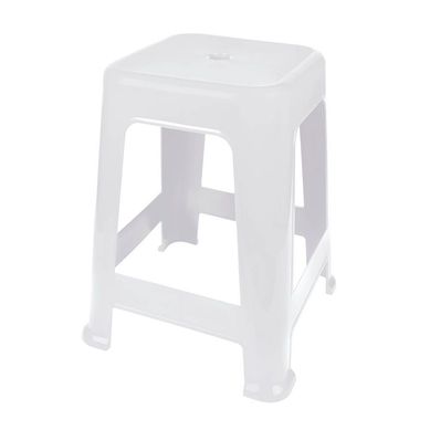 Banquito de pl�stico blanco