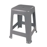 Banqueta plástica gris