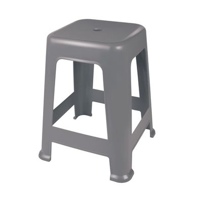 Banqueta plstica gris