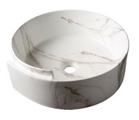 Bacha circular de apoyo calacata gold