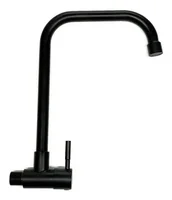 Grifería pared pico U negro