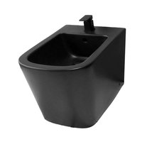 Bidet de apoyo Aruba Ovalado Negro mate