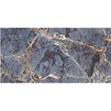 Porcelanato marmolado Maxiblue azul brillante 62x125 cm