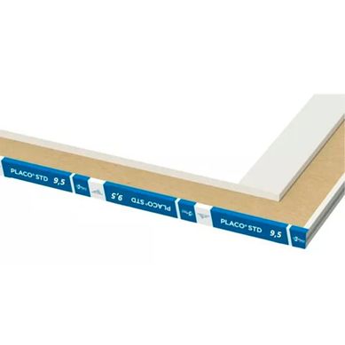 Placa de yeso laminado STD 9.5 mm (120 x 240 cm)