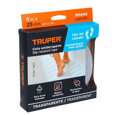 Cinta antiderrapante �rea h�meda tranparente