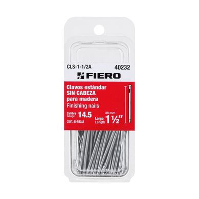 Clavos rectos sin cabeza 1 1/2