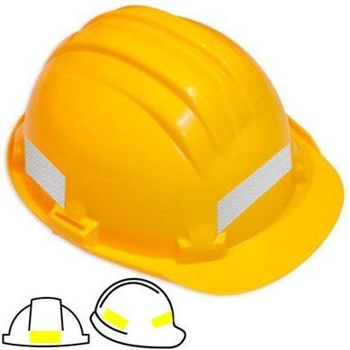 Casco de seguridad amarillo con reflectivo 
