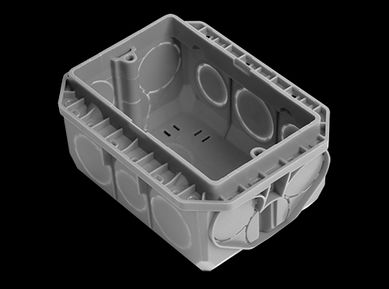 Caja de embutir 2 x 4 cm con tubo