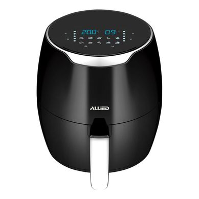 Freidora sin aceite 5 L 1500 W negra y plateada