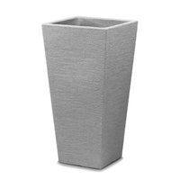 Maceta Piramidal de plástico 55 cm gris