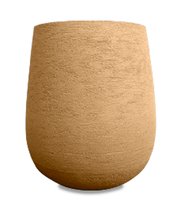 Maceta Mate de plástico 40 cm arena