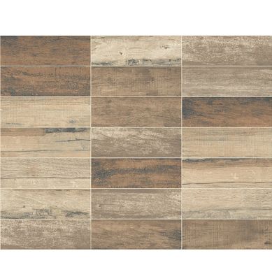Porcelanato maderado Fusion marrn mate 20x60 cm