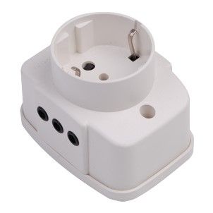 Toma exterior schuko 2 modulos