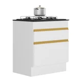 Bajo mesada Veneza 1 puerta 1 cajón con tapa 80 cm blanco