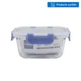 Tupper de vidrio cuadrado 520 ml