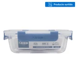 Tupper de vidrio rectangular 640 ml