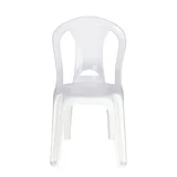 Silla de exterior Buzios de plástico blanca