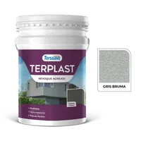 Revestimiento acrílico Terplast gris bruma 25 kg