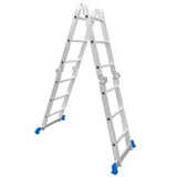 Escalera multipropósito 12 escalones andamio con plataforma de aluminio