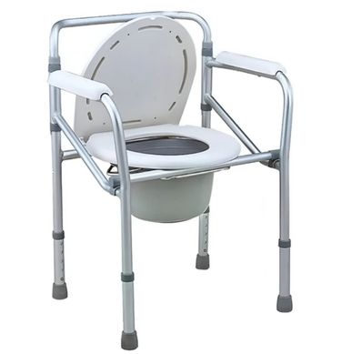 Silla sanitaria con balde blanca