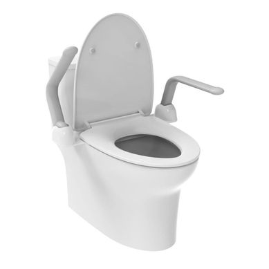 Brazos auxiliares para inodoro blanco