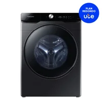 Lavasecarropas carga frontal 22 kg negro