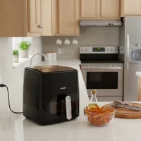 Freidora sin aceite 5 L 1400 w negra AL-AFW60