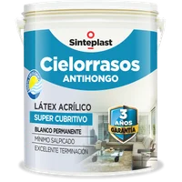 Pintura para cielo raso blanca mate antihongos 4 L