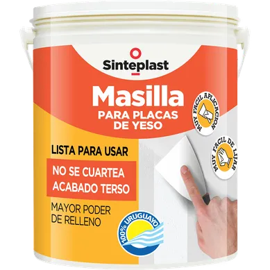 Masilla para placas de yeso blanco mate 6 L   