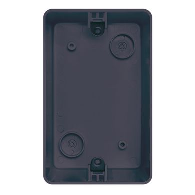 Caja externa para plaqueta 3 modulos negro