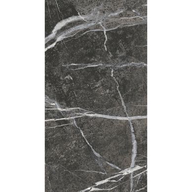Porcelanato marmolado Millenium negro brillante 62x119 cm