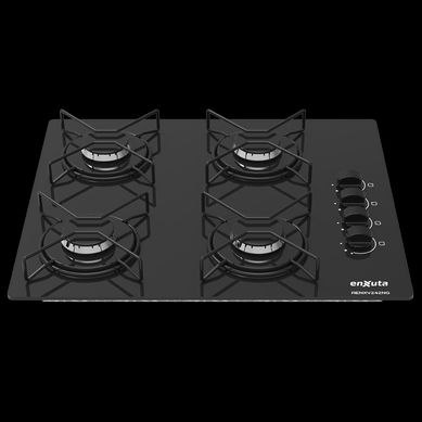 Anafe a gas 4 discos vidrio negro AENXV242NG