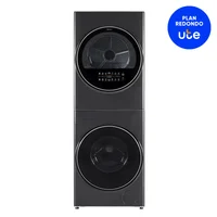 Torre de lavado carga frontal 12 kg negra MTF-120WB/T-S