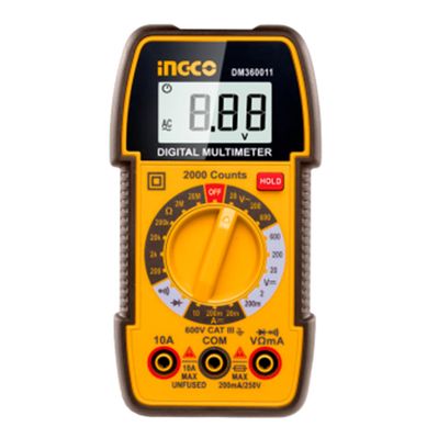 T�ster digital 600 V amarillo y marr�n