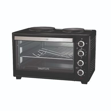 Horno elctrico con anafe  48 L 2000 W negro SL-EO48BP