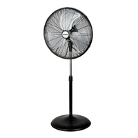 Ventilador de pie metálico 50 cm negro