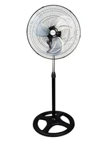 Ventilador 3 en 1 45 cm 3 velocidades 60 W negro y acero inoxidable