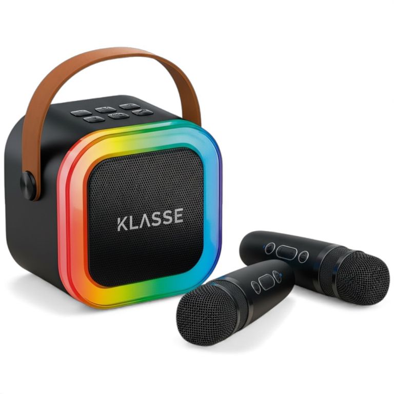 Parlante Bluetooth con Micrófono Karaoke Negro KS9002