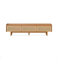 Rack de TV Berna 222 x 54.6 x 39.5 cm natural