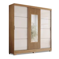 Placard 3 puertas 2 cajones off white