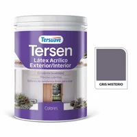Pintura látex acrílico interior y exterior Gris misterio 1 L