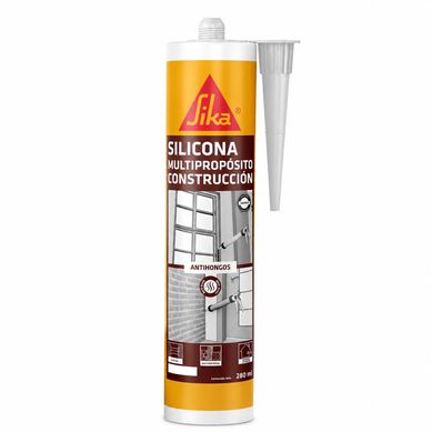 Sellador de silicona neutra Sikaseal-132 280 ml transparente