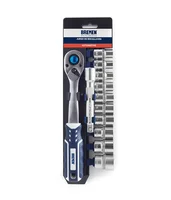 Set de 22 piezas de dados y llave criquet 1/2