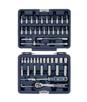 Set de 53 piezas de dados y llave criquet 1/4